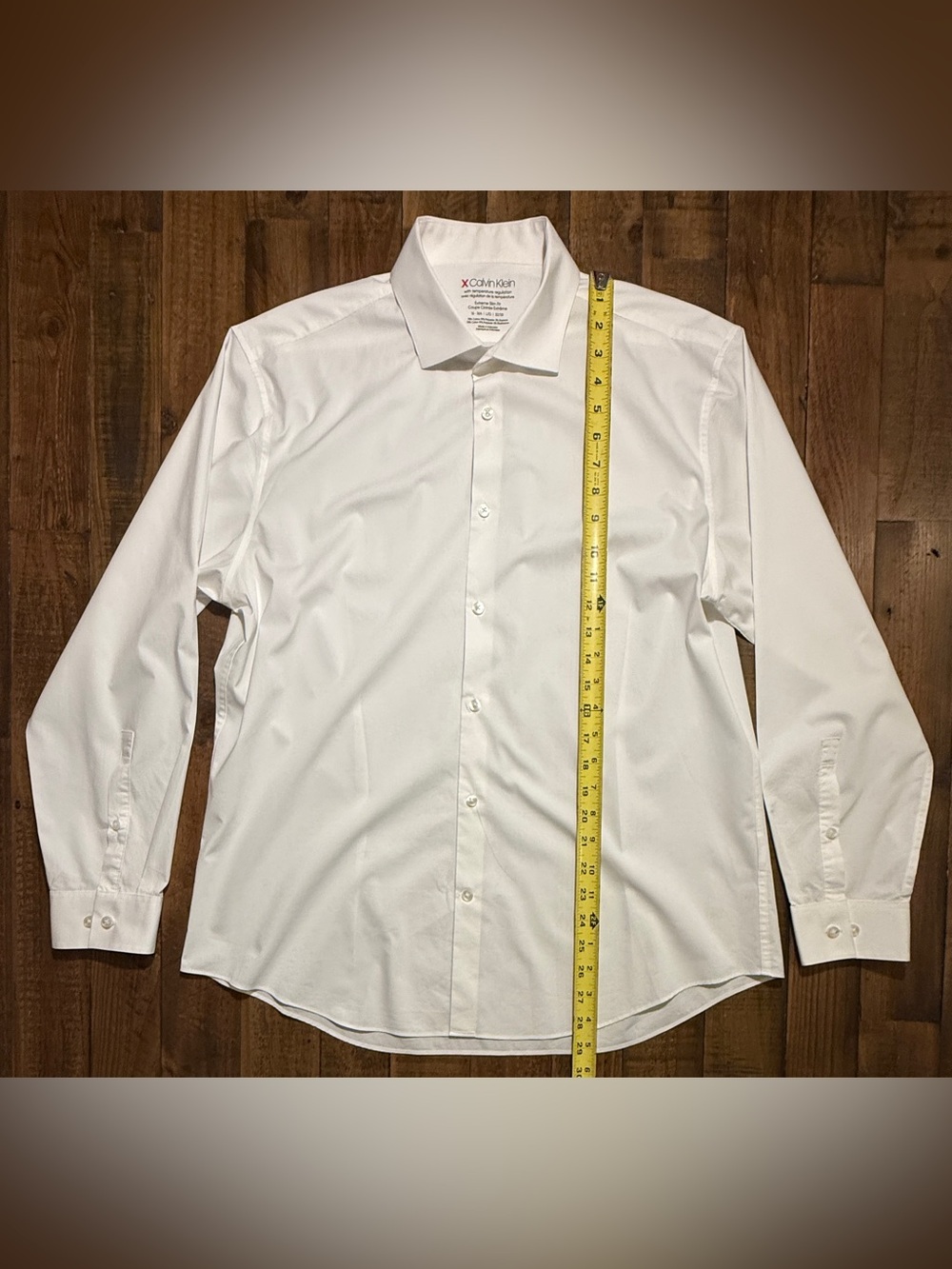 Calvin Klein Men’s Extreme Slim Fit Dress Shirt – Large 16–16.5 / 32–33 - Picture 4 of 10
